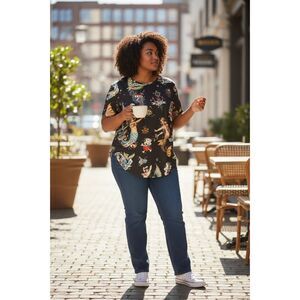 Alexander Henry Forget Me Not Mermaids Skull Sea Life Tattoo 3XL